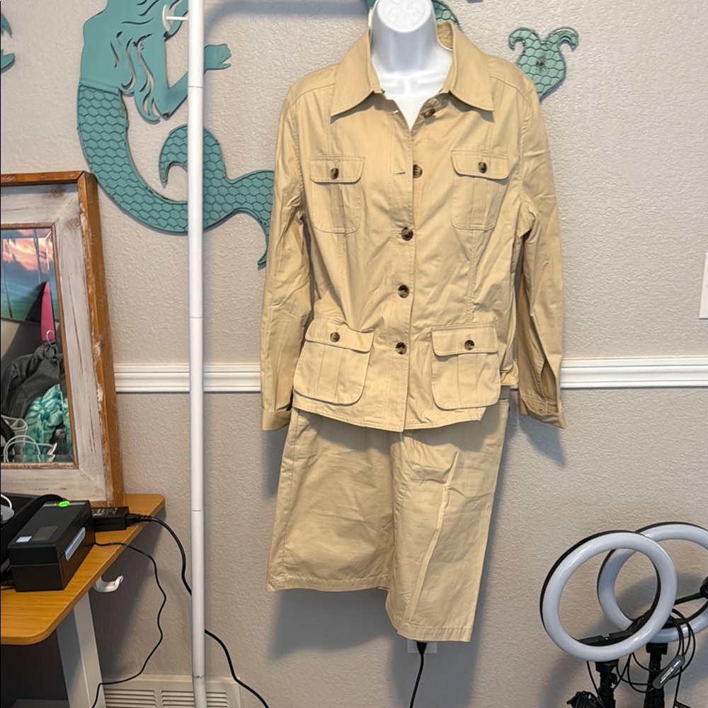 Isaac Mizrahi Tan Utility Jacket